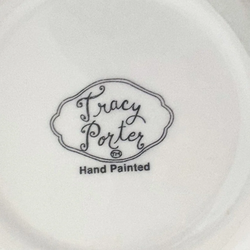 Tracy Porter Hand Painted Tea For One Set Stackable Teapot Cup Autumn Botanical‎